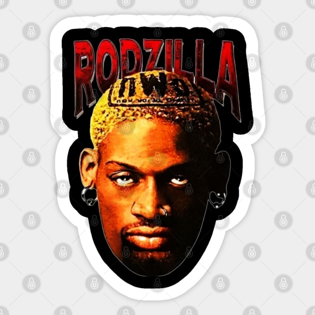 The Art of the Rebound Dennis Rodman Sticker by Iron Astronaut